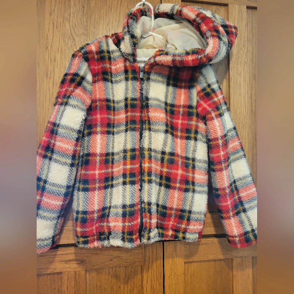 Old Navy Microfleece Hooded jacket Girls size 8